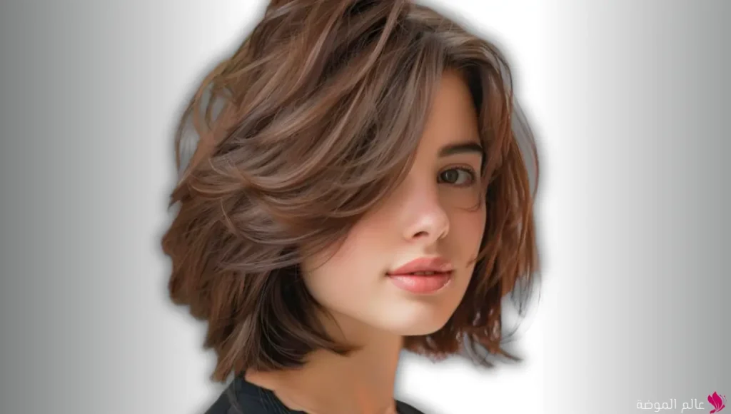 تسريحة البوب المدرج (Layered Bob) تسريحة البوب المدرج (Layered Bob)