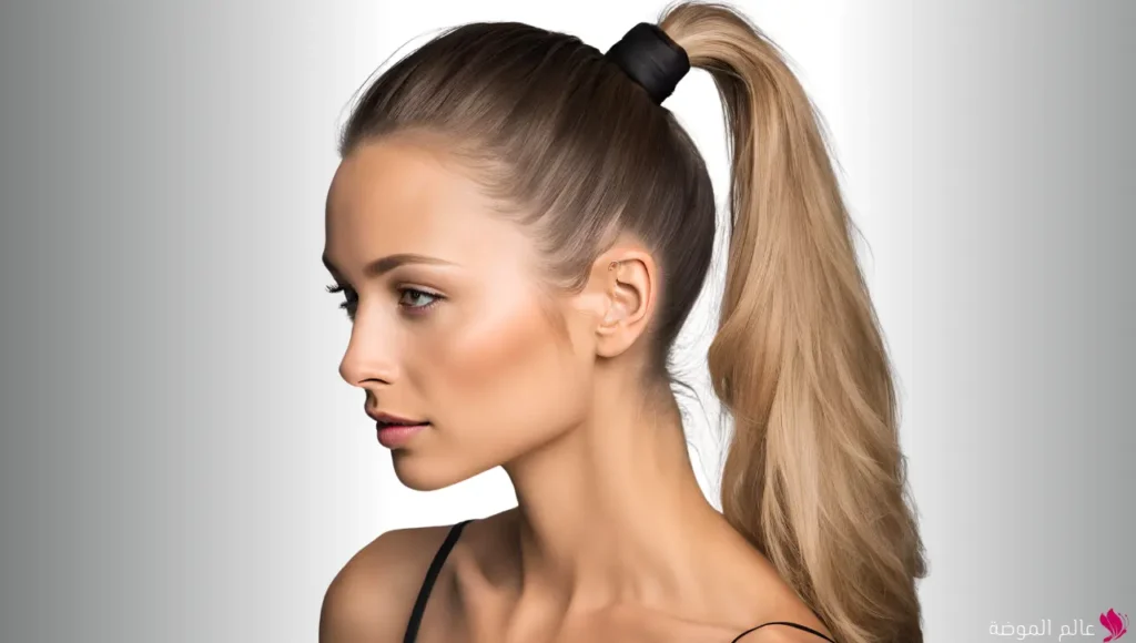 تسريحة ذيل الحصان المرتفع (High Ponytail) تسريحة ذيل الحصان المرتفع (High Ponytail)
