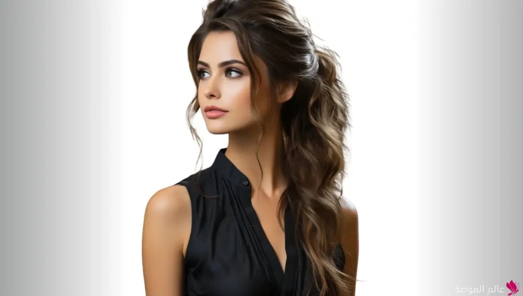تسريحة ذيل الحصان المموج (Wavy Ponytail) تسريحة ذيل الحصان المموج (Wavy Ponytail)