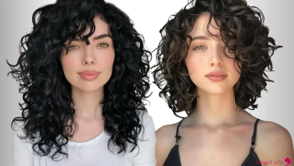 الشعر الكيرلي المفتوح مع غرة جانبية (Side Bangs with Open Curls) الشعر الكيرلي المفتوح مع غرة جانبية (Side Bangs with Open Curls)