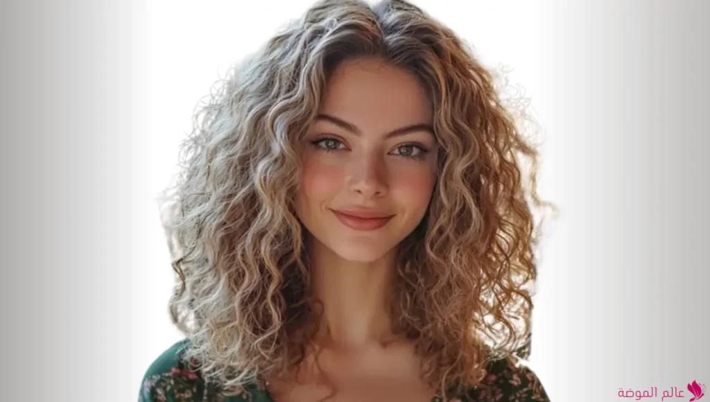 الشعر الكيرلي المفتوح مع فرق في الوسط (Middle Parted Open Curls) الشعر الكيرلي المفتوح مع فرق في الوسط (Middle Parted Open Curls)