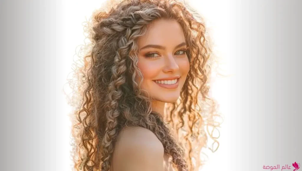 تسريحة شعر كيرلي مع الضفائر (Curly Hair with Braids) تسريحة شعر كيرلي مع الضفائر (Curly Hair with Braids)