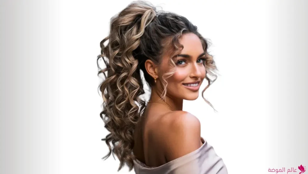 تسريحه ذيل الحصان المجعد تسريحه ذيل الحصان المجعد