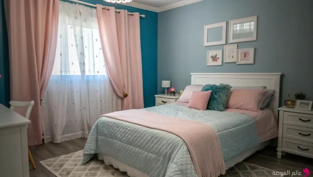 الرمادي الفاتح مع الوردي الخافت (Light Gray & Soft Pink)