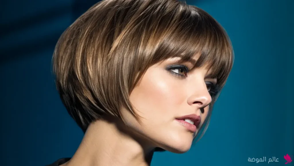 القصة المدرجة مع غرة أمامية قصيرة (Layered Haircut with Short Front Bangs) القصة المدرجة مع غرة أمامية قصيرة (Layered Haircut with Short Front Bangs)