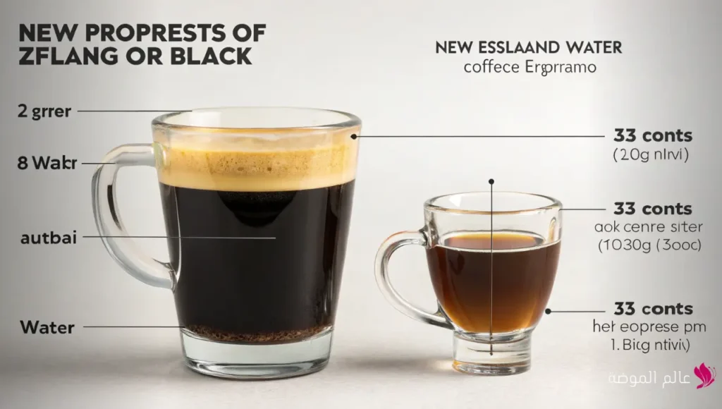 أسود طويل (Long Black) أسود طويل (Long Black)