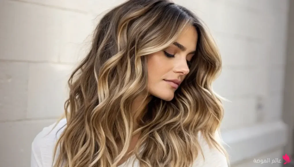القصة المدرجة مع الشعر المموج (Layered Cut with Wavy Hair) القصة المدرجة مع الشعر المموج (Layered Cut with Wavy Hair)