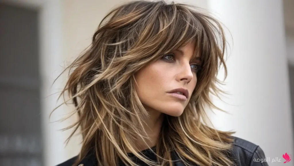 القصة المدرجة مع طبقات غير متساوية (Uneven Layered Cut) القصة المدرجة مع طبقات غير متساوية (Uneven Layered Cut)
