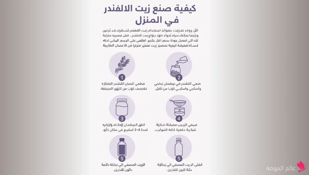 كيفية صنع زيت اللافندر في المنزل