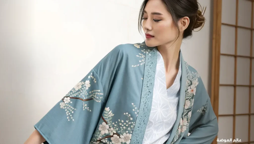 القميص الكيمونو (Kimono-style) القميص الكيمونو (Kimono-style)