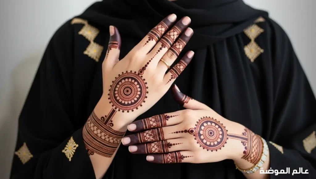 نقش حناء إماراتي جديد مستوحى من التراث والموضة تصميم حناء إماراتي جديد بلمسة عصرية أنيقة