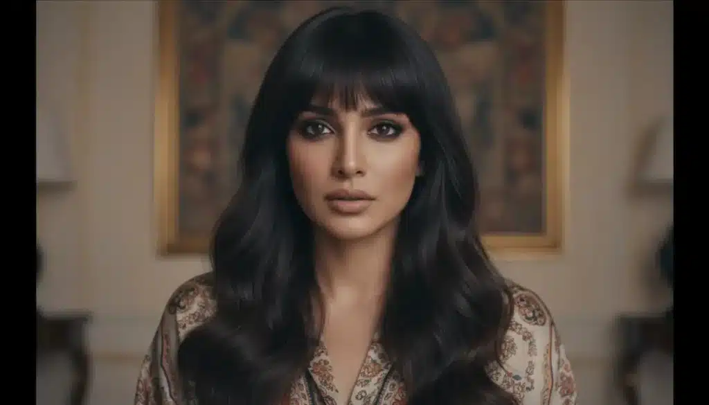 الغرة المستقيمة الكثيفة من أفضل قصات الشعر للوجه البيضاوي قصات الشعر للوجه البيضاوي: الغرة المستقيمة العصرية 2026