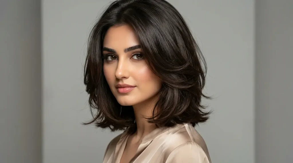 كاريه مدرج يسيطر على كثافة الشعر ويمنحه شكلاً مرتبًا كاريه بطبقات متعددة يخفف كثافة الشعر الثقيل