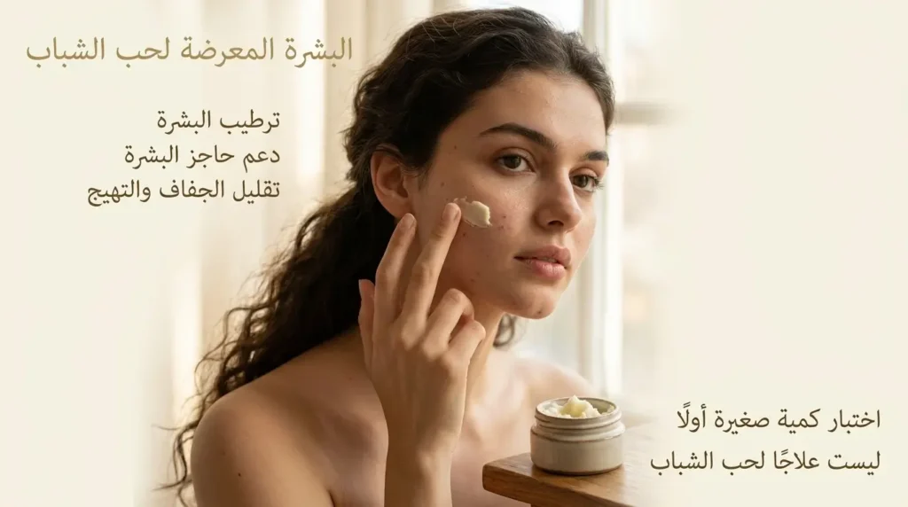 كيفية ترطيب البشرة المعرضة للحبوب دون زيادة الجفاف ترطيب البشرة المعرضة للحبوب ودعم حاجز البشرة