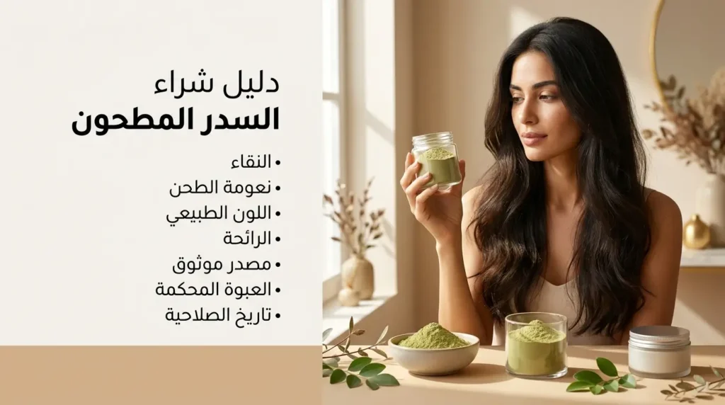 فوائد السدر للشعر ودليل اختيار مسحوق سدر نقي وعالي الجودة فوائد السدر للشعر مع دليل اختيار السدر المطحون عالي الجودة