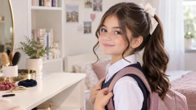 تسريحات شعر للمدرسه سهلة وسريعة للبنات
